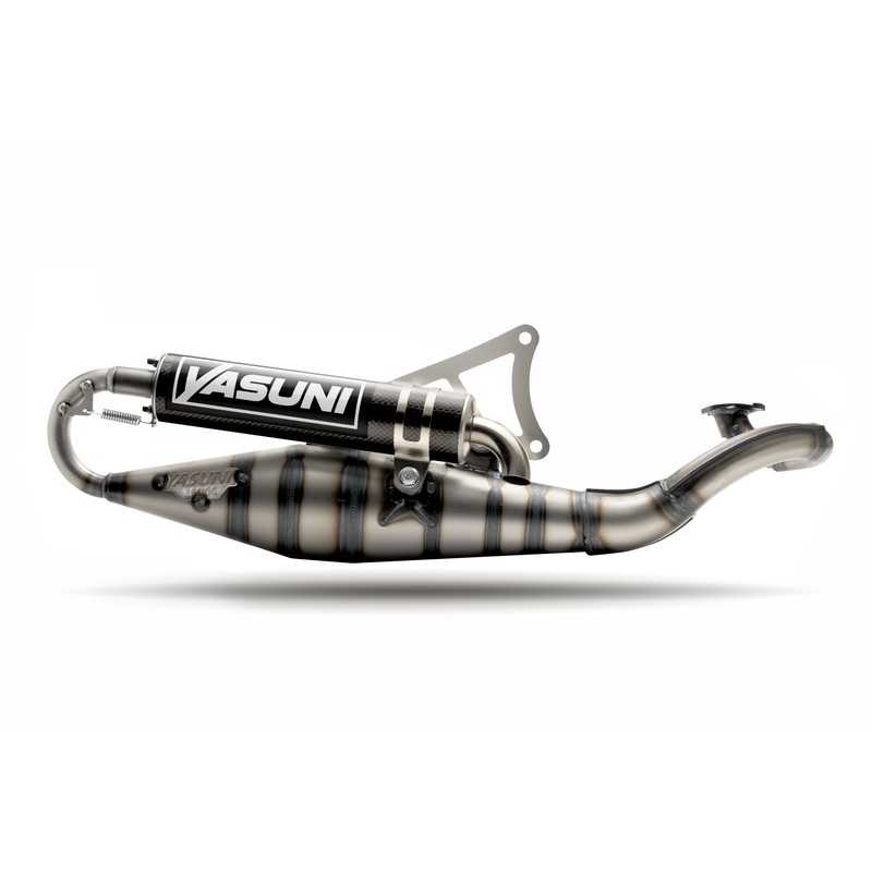 YASUNI Homologated exhaust + carbon silencer CARRERA 10 MINARELLI HORIZONTAL 1104156