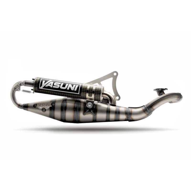YASUNI Homologated exhaust + silencer carbon kevlar CARRERA 10 MINARELLI HORIZONTAL 1104157