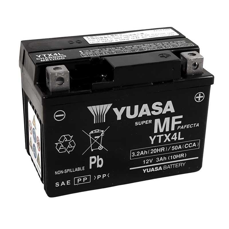 YUASA Maintenance free activated battery YTX4L 1103933
