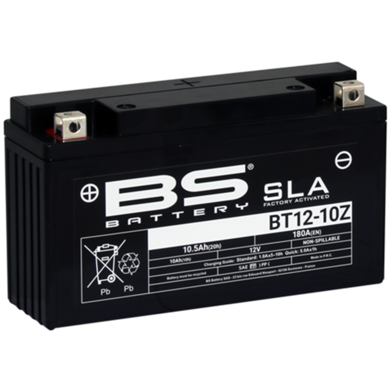 BS BATTERY Batería SLA BT12-10Z (FA) YT12-10Z | 12V 10.5Ah Sin Mantenimiento Sellada 1114576