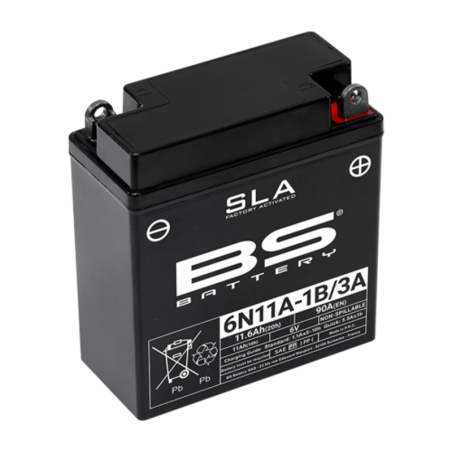 BS BATTERY Batería activada sin mantenimiento SLA 6N11A 1B/3A 1114578