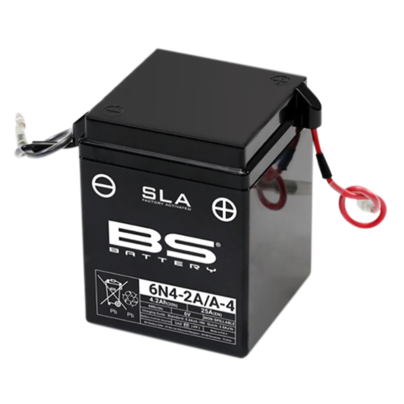 BS BATTERY Batería activada sin mantenimiento 6N4 2A/A4 1114579
