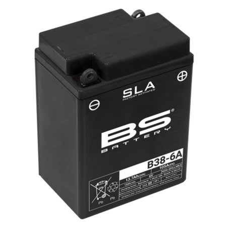BS BATTERY Batería activada sin mantenimiento B38 6A 1114582