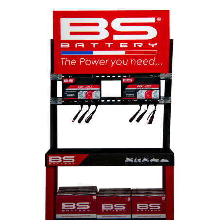 BS BATTERY Kit expositor + cargador batería BK20 3062430