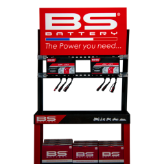 BS BATTERY Kit expositor + 2 cargadores batería BK20 3062431