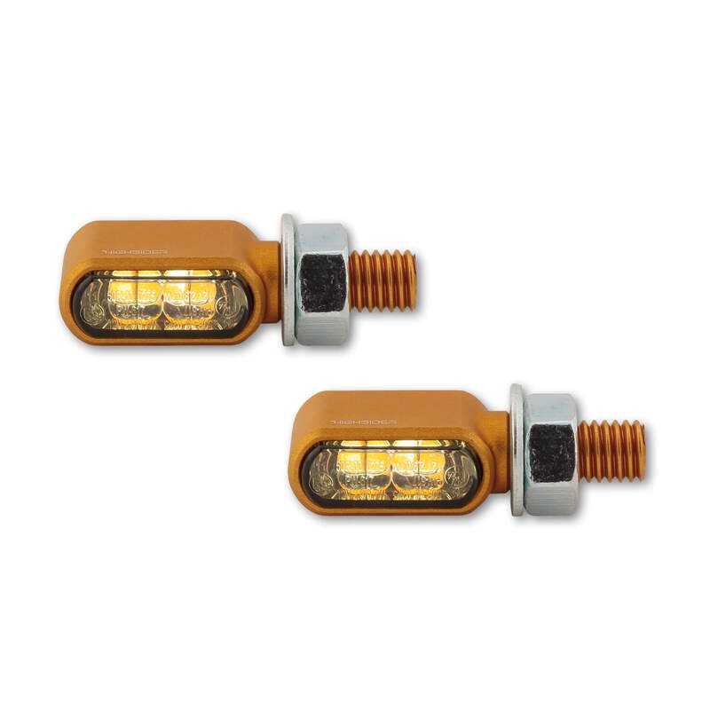 HIGHSIDER Turn signal/position light set CNC LED LITTLE BRONX E-APPROVED 1108585001VAR