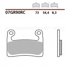 BREMBO Sintered motorcycle brake pads 07GR90RC 1106563