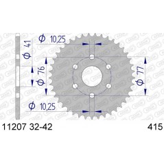 AFAM Ultralight aluminum crown 11207 - 415 1074388001