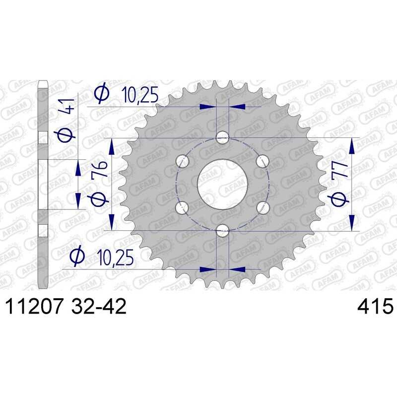 AFAM Ultralight aluminum crown 11207 - 415 1074388001