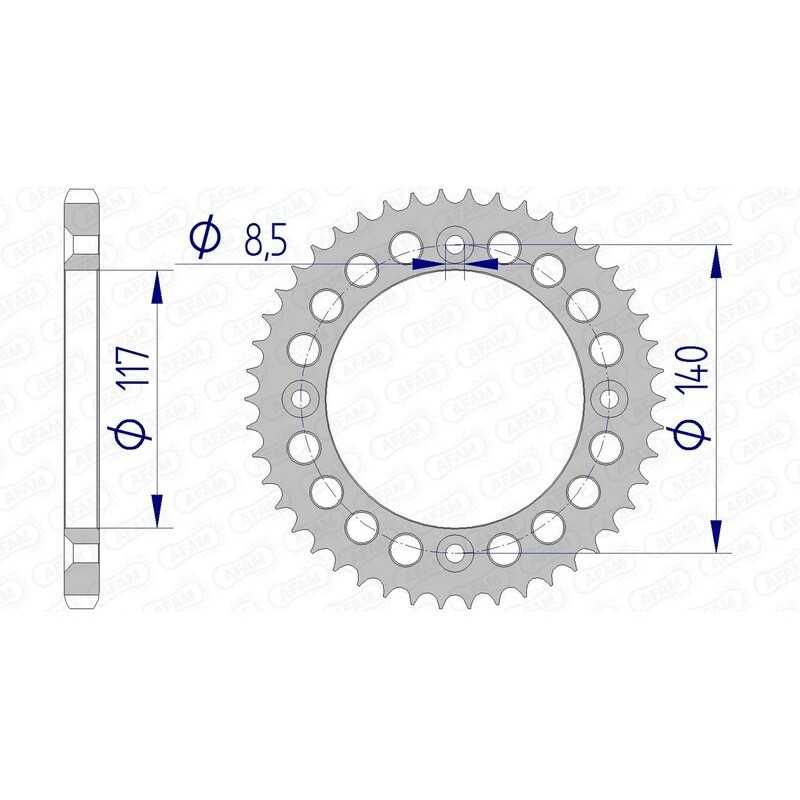 AFAM Corona aluminio ultraligera anodizada 13108 - 428 1074464001