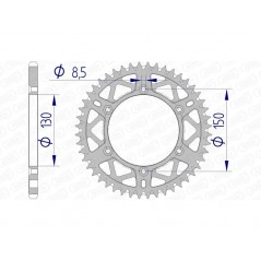 AFAM Ultralight self-cleaning aluminum crown 13323 - 520 1074470001