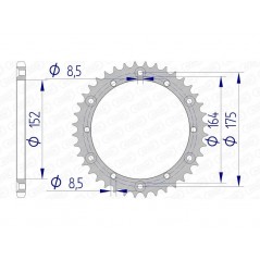AFAM aluminum crown 13500 - 520 1074473001