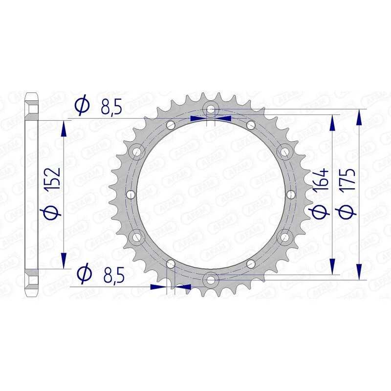 AFAM aluminum crown 13500 - 520 1074473001
