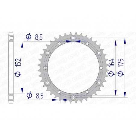 AFAM aluminum crown 13500 - 520 1074473001