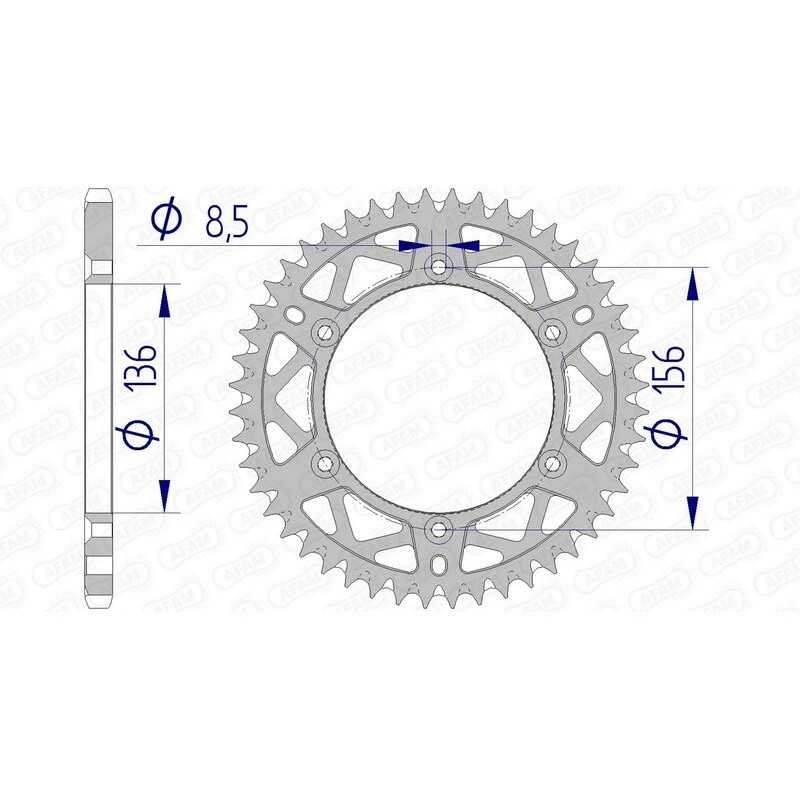 AFAM Ultralight self-cleaning aluminum crown 15206 - 520 1074538001
