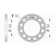AFAM aluminum crown 15305 - 520 1074541001