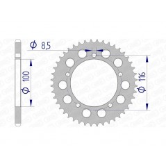 AFAM aluminum crown 17100 - 420 1074594001