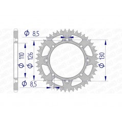 AFAM Ultralight self-cleaning aluminum crown 17107 - 420 1074598002