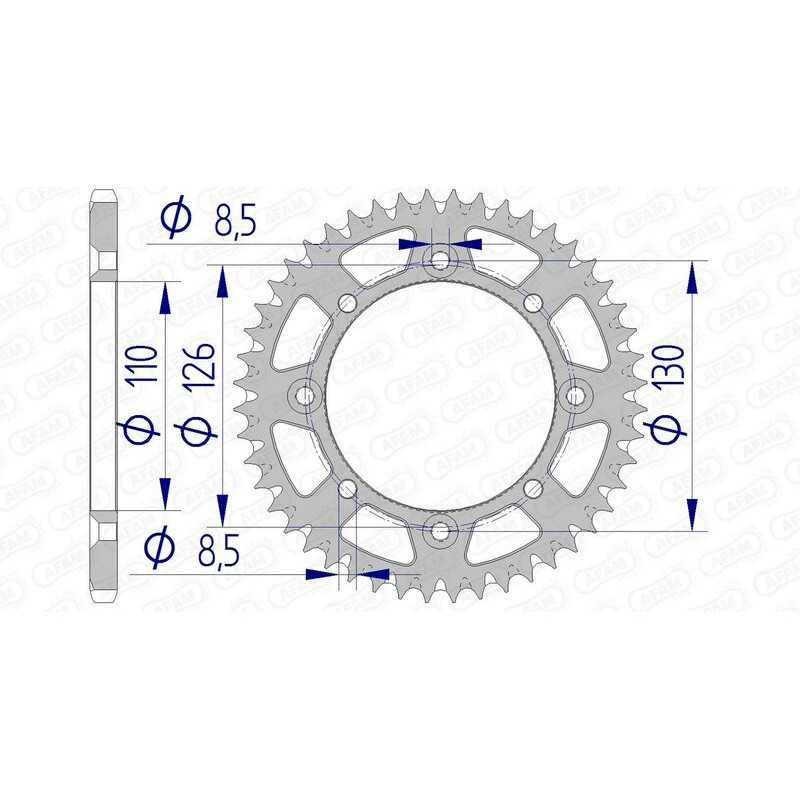 AFAM Ultralight self-cleaning aluminum crown 17107 - 420 1074598002
