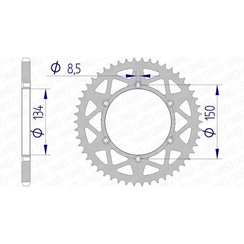 AFAM Ultralight self-cleaning aluminum crown 17206 - 520 1074602002