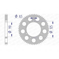 AFAM aluminum crown 60104 - 428 1074707001