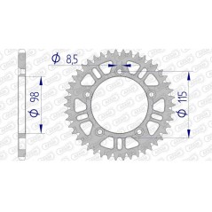 AFAM Ultralight self-cleaning aluminum crown 72101 - 420 1074724001