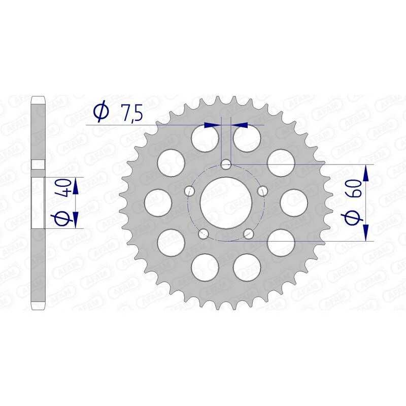 AFAM aluminum crown 72105 - 415 1074730001