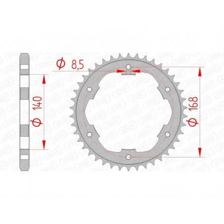 AFAM Standard steel crown 92634 - 525 1074789001