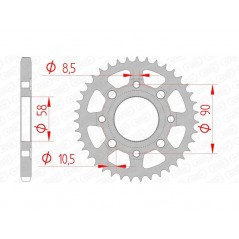 AFAM Standard steel crown 10201 - 428 1074325001