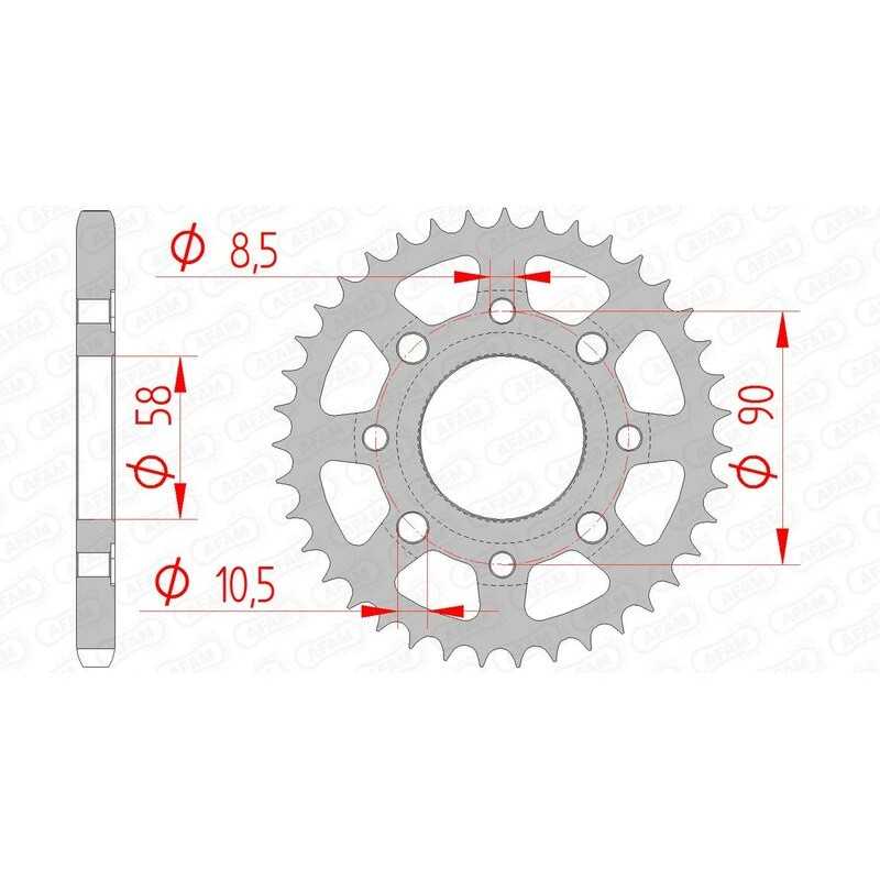 AFAM Standard steel crown 10201 - 428 1074325001
