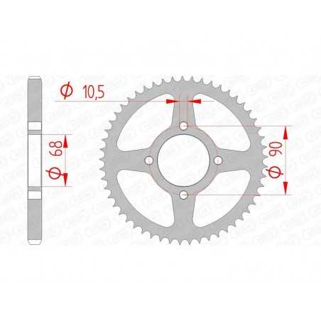 AFAM Standard steel crown 10205 - 428 1074328001