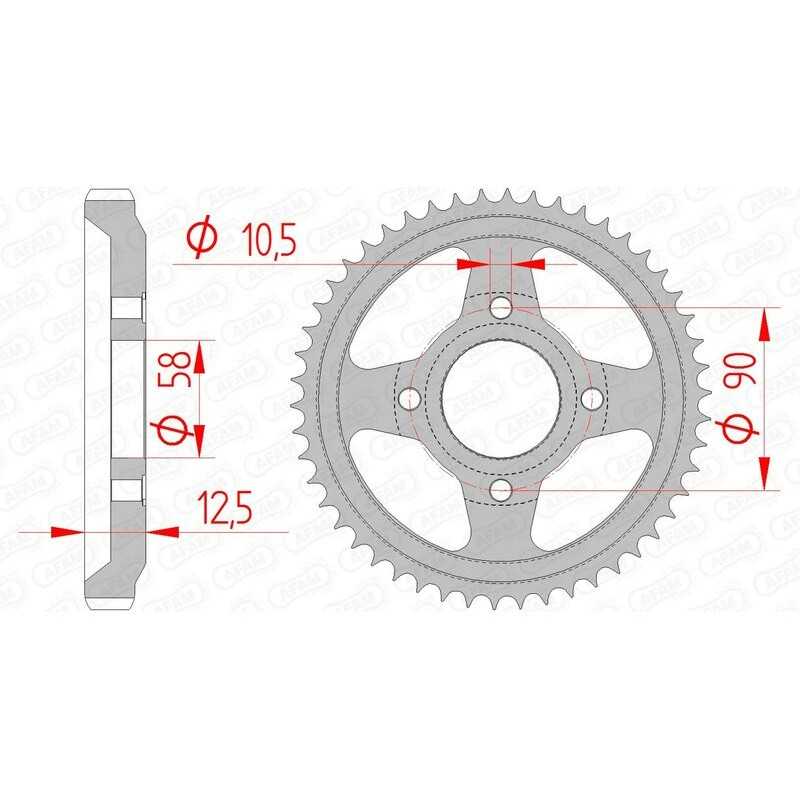 AFAM Standard steel crown 10216 - 428 1074333001