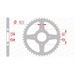 AFAM Standard steel crown 10221 - 520 1074334001