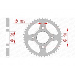 AFAM Standard steel crown 10223 - 428 1074335001