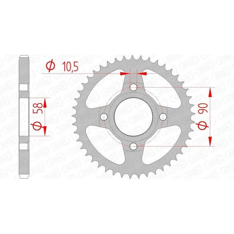 AFAM Standard steel crown 10223 - 428 1074335001