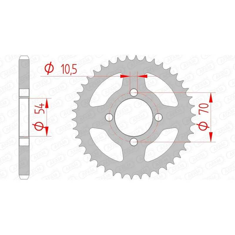 AFAM Standard steel crown 10229 - 428 1074339001