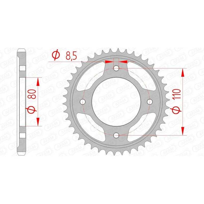 AFAM Standard steel crown 10235 - 428 1074341001