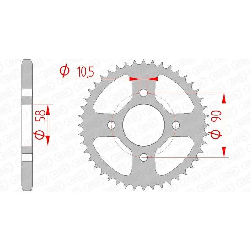 AFAM Standard steel crown 10236 - 428 1074342001