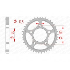 AFAM Standard steel crown 10605 - 530 1074369001