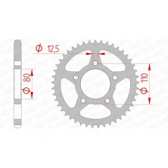 AFAM Standard steel crown 10608 - 525 1074372001