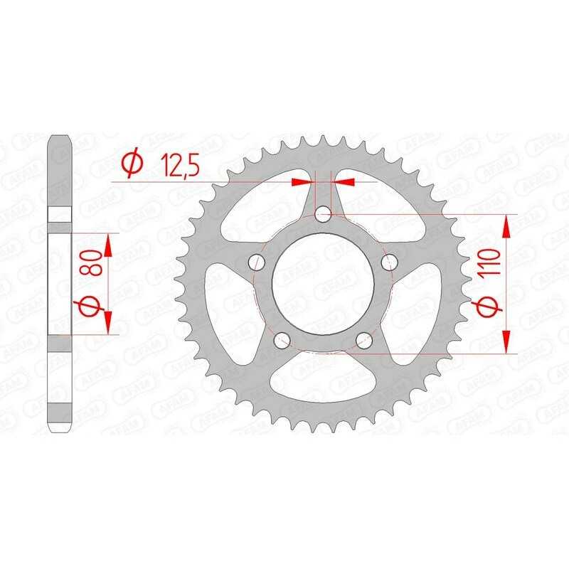 AFAM Standard steel crown 10608 - 525 1074372001