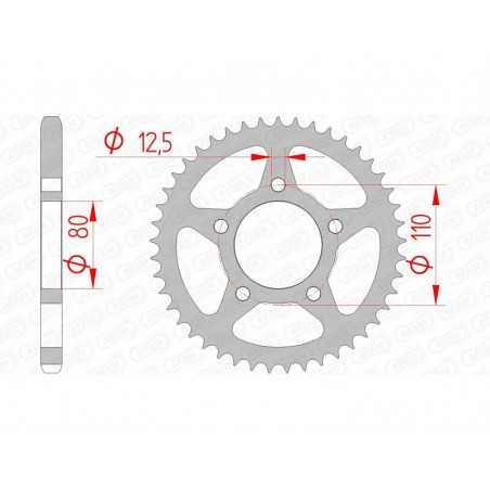 AFAM Standard steel crown 10608 - 525 1074372001