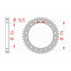 AFAM Standard steel crown 10801 - 530 1074380001
