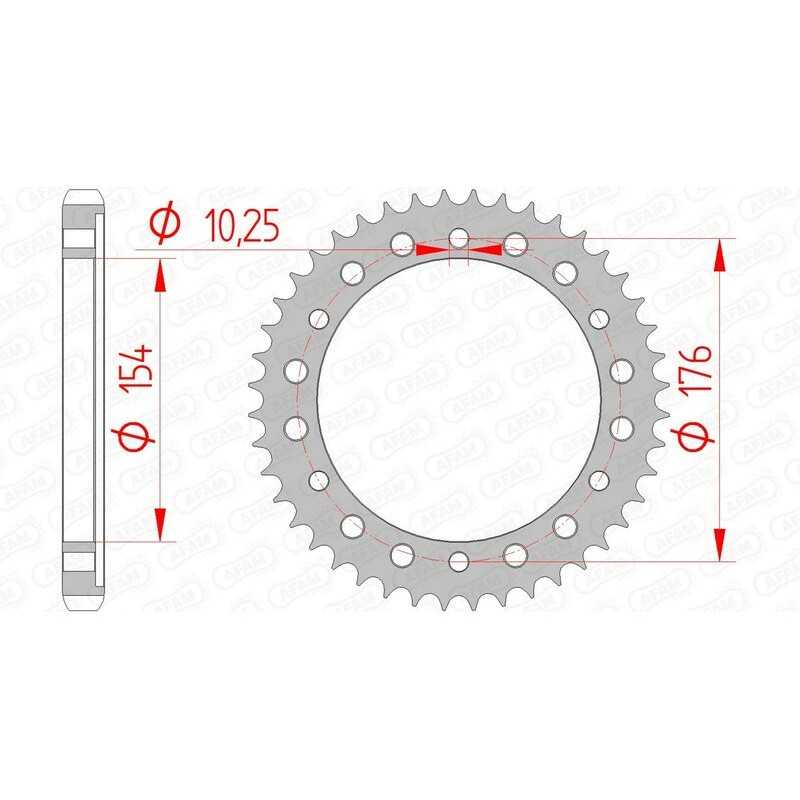 AFAM Standard steel crown 10801 - 530 1074380001