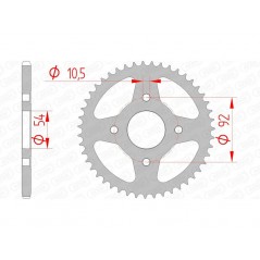 AFAM Standard steel crown 12113 - 420 1074406001