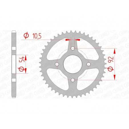AFAM Corona acero estándar 12115 - 420 1074407001