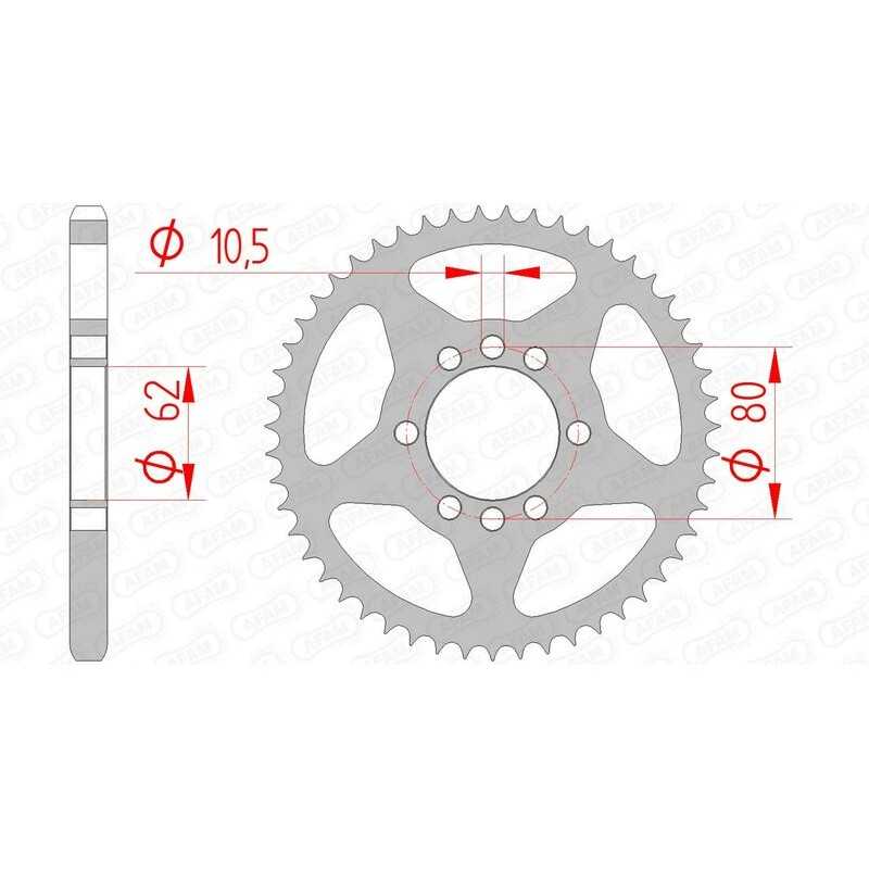 AFAM Standard steel crown 12204 - 428 1074413001