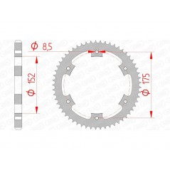 AFAM Standard steel crown 12207 - 428 1074414001