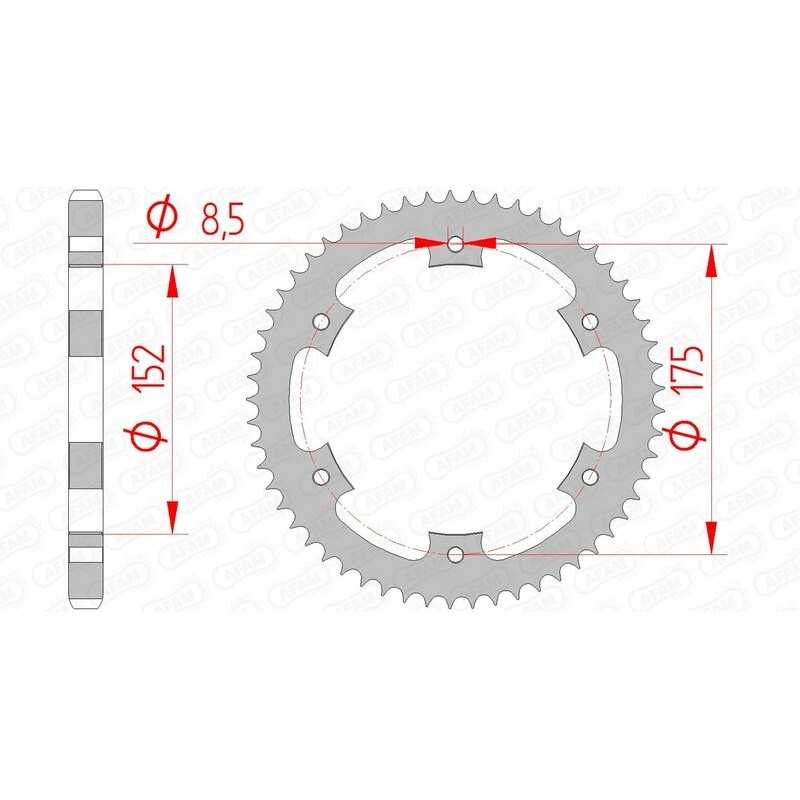 AFAM Standard steel crown 12207 - 428 1074414001