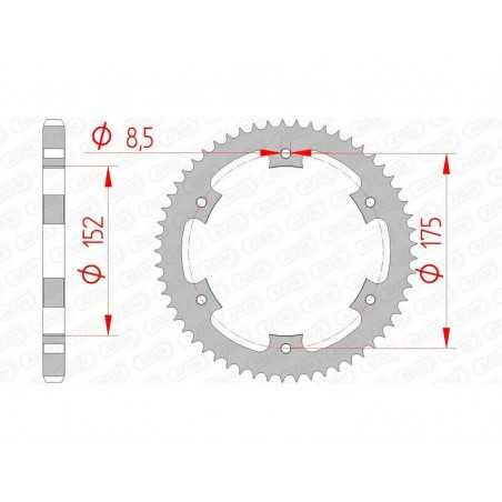AFAM Standard steel crown 12207 - 428 1074414001